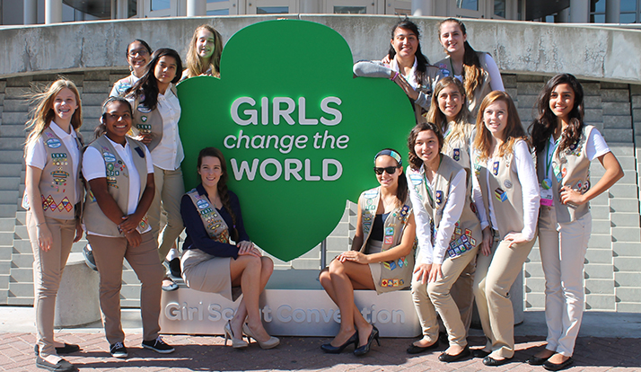 Girl Scouts San Diego girl delagates at the 2014 National Convention