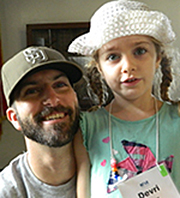 Dad and daughter with Autism