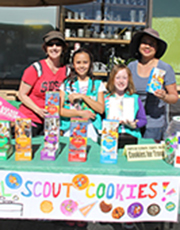 Girl Scout cookie booth sale