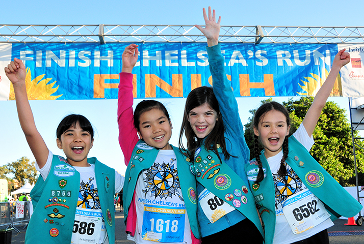 Finish Chelsea's Run Girl Scout runners